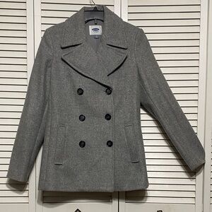 Old Navy Soft Brushed Peacoat in Heather Gray Size M